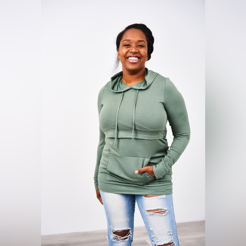 Latched Mama Nursing Hoodie size L